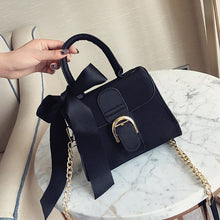 Load image into Gallery viewer, Top-handle bags women handbag chain bags new fashion European style velvet wild bow portable crossbody bags for women
