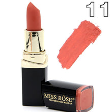 Load image into Gallery viewer, Matte Lipstick Lot Cosmetic Waterproof Long Lasting Pigment Velvet Miss Rose Brand Sexy Red Lip Matte Nude Lipstick
