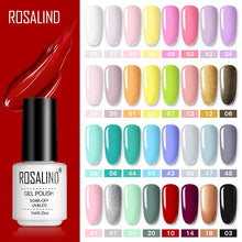 Load image into Gallery viewer, ROSALIND Gel Polish Set Manicure for Nails Semi Permanent Vernis top coat UV LED Gel Varnish Soak Off Nail Art Gel Nail Polish
