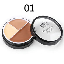 Load image into Gallery viewer, M.n Menow Double-effect Waterproof Oil Control Foundation Cream Moisturizing 3 color face concealer Shadow Cosmetic C14001
