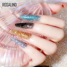 Load image into Gallery viewer, ROSALIND Glitter Poly Nail Gel Extension 15ml Gel Polish All For Manicure Poly Builder Gel Semi Permanent Soak Off Nail Art
