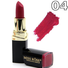 Load image into Gallery viewer, Matte Lipstick Lot Cosmetic Waterproof Long Lasting Pigment Velvet Miss Rose Brand Sexy Red Lip Matte Nude Lipstick
