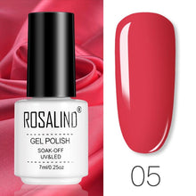 Load image into Gallery viewer, ROSALIND Gel Polish Set Manicure for Nails Semi Permanent Vernis top coat UV LED Gel Varnish Soak Off Nail Art Gel Nail Polish
