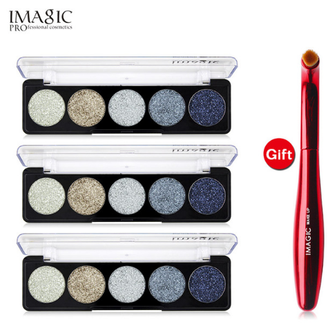 IMAGIC Glitter Eye Shadow Palette Buy 3 Get 1 Gift 3pcs/set 5 Colors Glitters