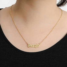 Load image into Gallery viewer, 12 Zodiac Letter Constellations Pendants Necklace For Women Men Virgo Libra Scorpio Sagittarius Capricorn Aquarius Birthday Gift
