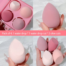 Load image into Gallery viewer, 4PCS Water Drop Beauty Makeup Sponge Cosmetic Puff Blending Facial  Foundation Powder  Make Up Sponges  Accessories Maquillaje
