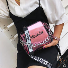 Load image into Gallery viewer, Summer Women Letter Shoulder Bags Female Handbag PU Messenger Bags For Ladies Exquisite Crossbody Bucket Bag
