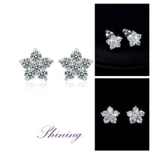 Load image into Gallery viewer, Pure And Fresh Ingenious Earring For Women&amp;Girls Shiny Flower Ornament In Fashion Party Elegant Zirconia Distinctive Gift
