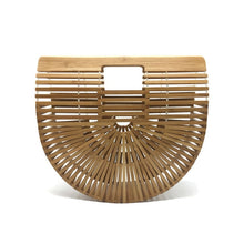 Load image into Gallery viewer, Women Bamboo Bag Summer Beach Bags For Women Woven Hollow Out Bamboo Handbag Lady Wood Clutch Bags Handmade Handbags Bolso Bambu
