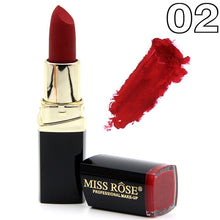 Load image into Gallery viewer, Matte Lipstick Lot Cosmetic Waterproof Long Lasting Pigment Velvet Miss Rose Brand Sexy Red Lip Matte Nude Lipstick
