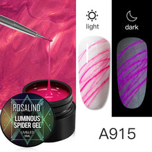 Load image into Gallery viewer, ROSALIND Gel Spider Line For Nails Art Gel Polish UV Colors Painting Gel Nail Polish Spider Gel Lacquer Web Stickers Gel Polish
