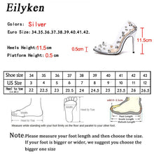 Load image into Gallery viewer, 2021 Design Rivet Crystal Pumps Wedding Women Shoes High Heels PVC Transparent Sexy Night Club Femme Shoes
