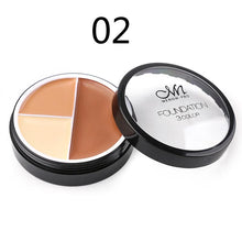 Load image into Gallery viewer, M.n Menow Double-effect Waterproof Oil Control Foundation Cream Moisturizing 3 color face concealer Shadow Cosmetic C14001
