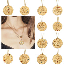 Load image into Gallery viewer, Artilady 12 Zodiac Necklace Pendant necklace Gold Constellation Necklace for Women Jewelry Party Gift
