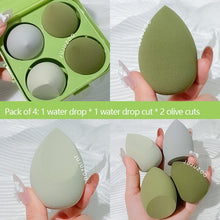 Load image into Gallery viewer, 4PCS Water Drop Beauty Makeup Sponge Cosmetic Puff Blending Facial  Foundation Powder  Make Up Sponges  Accessories Maquillaje
