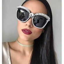 Load image into Gallery viewer, Cat Eye Sunglasses Women Rhinestone Fashion Shades
