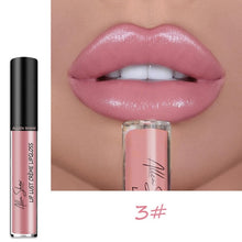 Load image into Gallery viewer, Nude Shiny Liquid Lip Glaze Matte Glitter Shimmer Moisturizing Lip Gloss Long-lasting Lipstick
