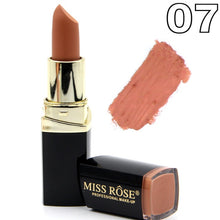 Load image into Gallery viewer, Matte Lipstick Lot Cosmetic Waterproof Long Lasting Pigment Velvet Miss Rose Brand Sexy Red Lip Matte Nude Lipstick
