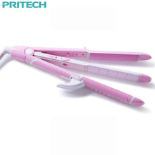 Load image into Gallery viewer, Pritech New Electric 3 In 1 Hair Straightener Curling Irons For Wet&amp;Dry Professional Hair Curler Styling
