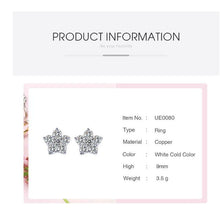 Load image into Gallery viewer, Pure And Fresh Ingenious Earring For Women&amp;Girls Shiny Flower Ornament In Fashion Party Elegant Zirconia Distinctive Gift
