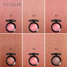 Load image into Gallery viewer, FOCALLURE Makeup Blusher Top Quality Professional Cheek 6 Colors Baked Blush Bronzer Blusher Face Contour Make Up
