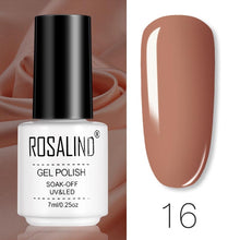 Load image into Gallery viewer, ROSALIND Gel Polish Set Manicure for Nails Semi Permanent Vernis top coat UV LED Gel Varnish Soak Off Nail Art Gel Nail Polish
