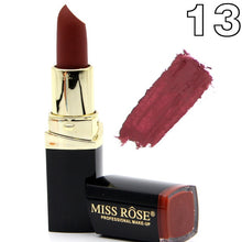 Load image into Gallery viewer, Matte Lipstick Lot Cosmetic Waterproof Long Lasting Pigment Velvet Miss Rose Brand Sexy Red Lip Matte Nude Lipstick
