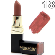 Load image into Gallery viewer, Matte Lipstick Lot Cosmetic Waterproof Long Lasting Pigment Velvet Miss Rose Brand Sexy Red Lip Matte Nude Lipstick
