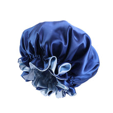 Load image into Gallery viewer, New Fashion Women Satin Night Sleep Cap Hair Bonnet Hat Silk Head Cover Elastic Band Nightcap Bath Spa bonnet de nuit
