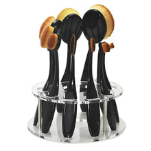 Load image into Gallery viewer, 10 Hole Oval Makeup Brush Holder
