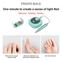 Load image into Gallery viewer, Jmd-102Pro Electric Nail Polisher Remove Nail Polish Polish Multi-Function Nail File Portable Machine Kit
