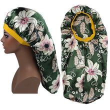 Load image into Gallery viewer, Women Satin Bonnet Beauty Print Satin Silk Bonnet Sleeping Night Cap Bonnet Hat Bonnet For Women
