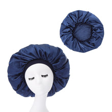 Load image into Gallery viewer, Women Satin Bonnet Spandex Wide Stretchy Band Long Tail Bonnet Satin Cheveux Nuit Silk Sleeping Night Cap Bonnets for Women
