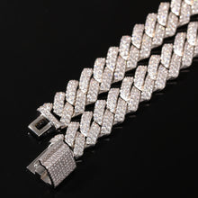 Load image into Gallery viewer, 13mm Micro Pave Prong Cuban Chain Necklaces Fashion Hiphop Full Iced Out Cubic Zirconia Jewelry For Men Women
