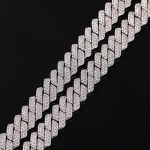 Load image into Gallery viewer, 13mm Micro Pave Prong Cuban Chain Necklaces Fashion Hiphop Full Iced Out Cubic Zirconia Jewelry For Men Women
