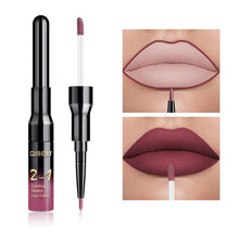 Load image into Gallery viewer, 2 in 1 Double Head Liquid Matte Lipstick Lip Gloss &amp; Lip Liner Waterproof Nude Lipstick Set Lipgloss Mate Lip stick Pen Makeup
