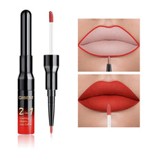 Load image into Gallery viewer, 2 in 1 Double Head Liquid Matte Lipstick Lip Gloss &amp; Lip Liner Waterproof Nude Lipstick Set Lipgloss Mate Lip stick Pen Makeup
