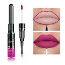 Load image into Gallery viewer, 2 in 1 Double Head Liquid Matte Lipstick Lip Gloss &amp; Lip Liner Waterproof Nude Lipstick Set Lipgloss Mate Lip stick Pen Makeup
