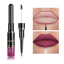 Load image into Gallery viewer, 2 in 1 Double Head Liquid Matte Lipstick Lip Gloss &amp; Lip Liner Waterproof Nude Lipstick Set Lipgloss Mate Lip stick Pen Makeup
