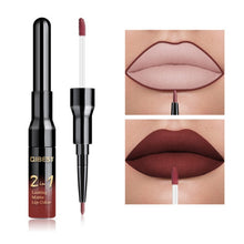 Load image into Gallery viewer, 2 in 1 Double Head Liquid Matte Lipstick Lip Gloss &amp; Lip Liner Waterproof Nude Lipstick Set Lipgloss Mate Lip stick Pen Makeup
