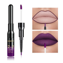 Load image into Gallery viewer, 2 in 1 Double Head Liquid Matte Lipstick Lip Gloss &amp; Lip Liner Waterproof Nude Lipstick Set Lipgloss Mate Lip stick Pen Makeup
