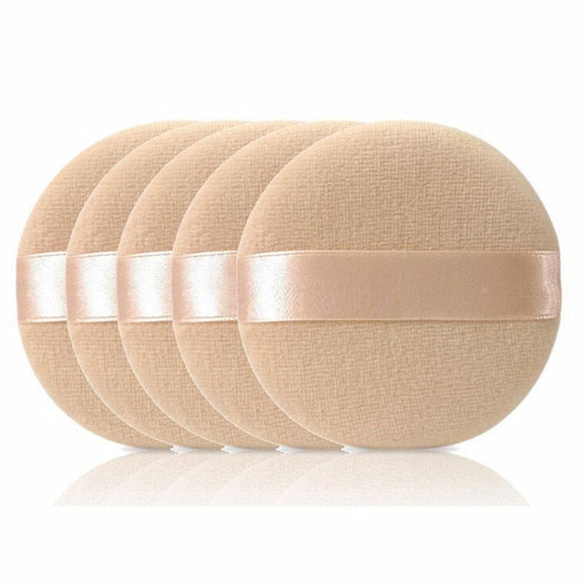 10pcs Professional Round Shape Facial Face Body Powder Foundation Puff Portable Soft Cosmetic Puff Makeup Foundation Sponge Lot