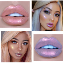 Load image into Gallery viewer, Glitter Liquid Lipstick Lip Plumper Gloss Crystal Glow Laser Holographic Lipsticks Mermaid Pigment Shiny Lipgloss Tube Makeup
