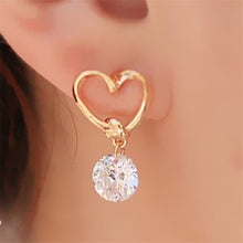 Load image into Gallery viewer, 2020 New Crystal Flower Drop Earrings for Women Fashion Jewelry Gold colour Rhinestones Earrings Gift for Party Best Friend
