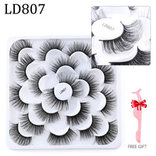 Load image into Gallery viewer, 5/8/10 pairs 3D Mink Lashes Natural False Eyelashes Dramatic Volume Fake Lashes Makeup Eyelash Extension Silk Eyelashes
