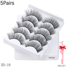 Load image into Gallery viewer, 5/8/10 pairs 3D Mink Lashes Natural False Eyelashes Dramatic Volume Fake Lashes Makeup Eyelash Extension Silk Eyelashes
