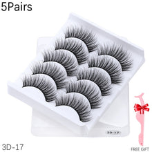 Load image into Gallery viewer, 5/8/10 pairs 3D Mink Lashes Natural False Eyelashes Dramatic Volume Fake Lashes Makeup Eyelash Extension Silk Eyelashes
