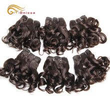 Load image into Gallery viewer, Curly Human Hair Bundles 100% Human Hair Bundles Brazilian Hair Weave Bundles 6 Pcs/Lot Color 1B/2/4/30/33/99J Curly Hair
