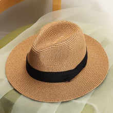 Load image into Gallery viewer, Summer Sun Hats for Women Man Beach Straw Hat For Men UV Protection Cap Panama Hat Chapeau Femme 2020 New
