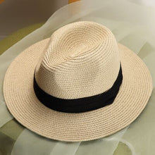 Load image into Gallery viewer, Summer Sun Hats for Women Man Beach Straw Hat For Men UV Protection Cap Panama Hat Chapeau Femme 2020 New
